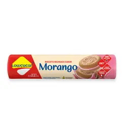 Biscoito recheado de  morango
