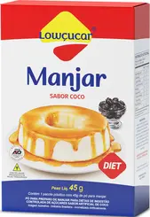Manjar Lowçucar Sabor Coco Zero Açúcares