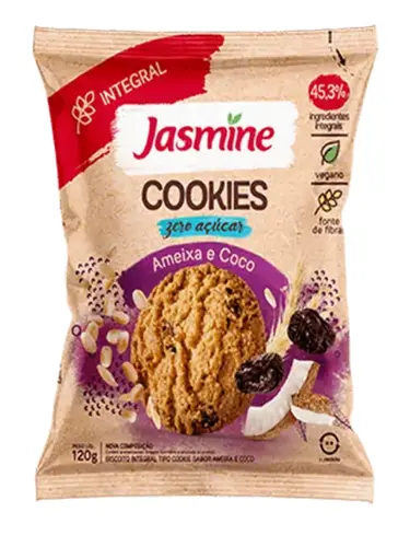 Cookies Zero Açúcar Ameixa e Coco