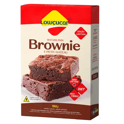 Mistura para Brownie e Petit Gateau Zero Lactose 150g