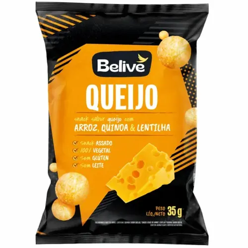 Salgadinho de Queijo Sem Glúten Sem Leite Snack de Arroz