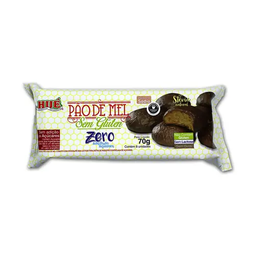 Pão De Mel Sem Glúten 70g