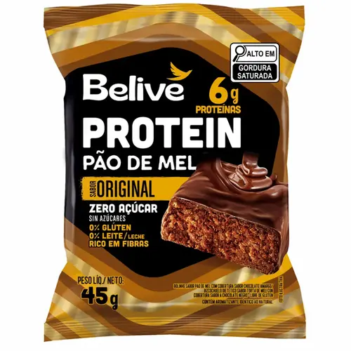 Pão de Mel Proteico Sem Açúcar  Belive
