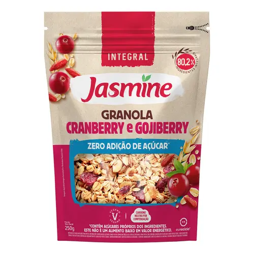 Granola Cranberries  sem Açúcar Jasmine