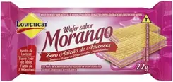 Mini Wafer Zero Açucares Sabor Morango 22G
