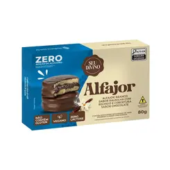 Alfajor sem glúten e sem açúcar Branco