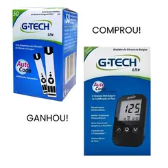 Compre 50 tiras G-Tech Lite e leve um kit G-Tech Lite grátis!