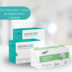 Combo Sibionics CGM GS1  2 unid + Agulha 4mm cepalab
