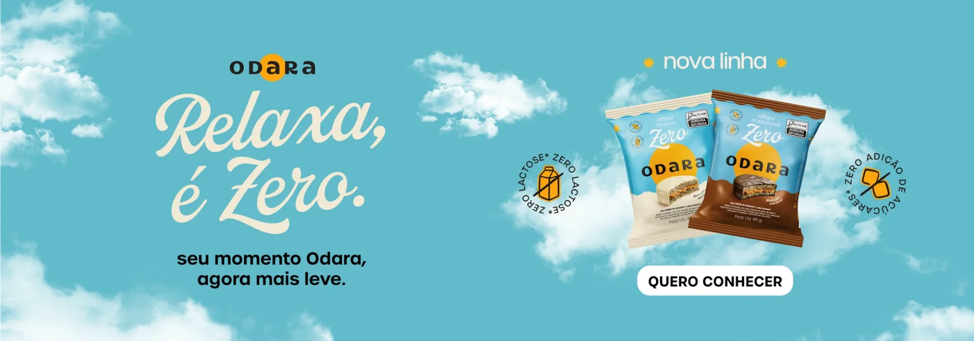 Alfajor odara - saboroso sem lactose e açúcar.
