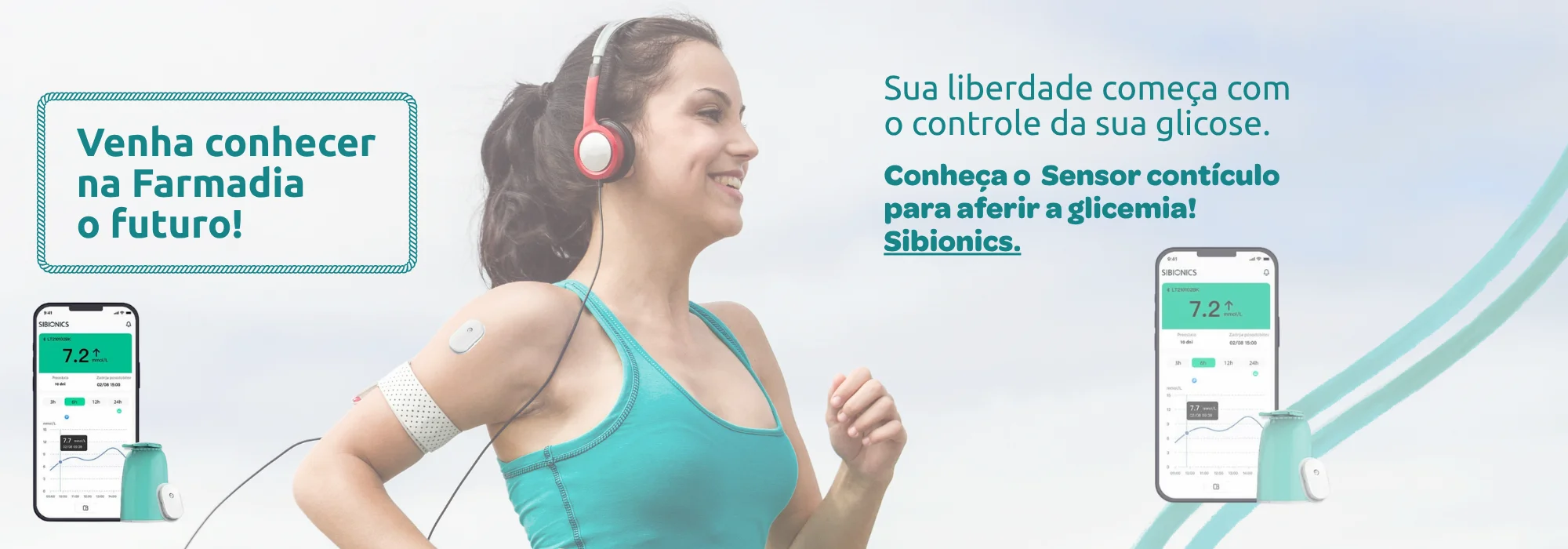 Sensor Sibionics para monitoramento tempo real