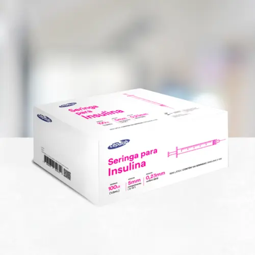 SERINGA CEPALAB INSULINA 1ML 5MMX 0,23MM - APLICAÇÃO CONFORTÁVEL