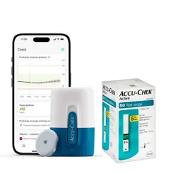 1 Sensor + 50 tiras accu chek active