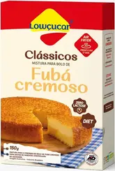 Mistura Bolo Fubá Cremoso Diet 150g Zero Lactose