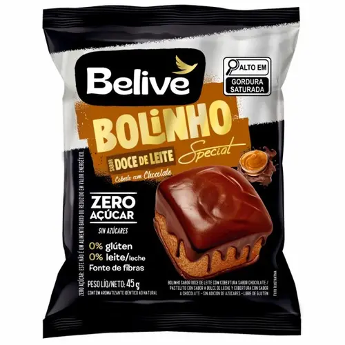 Bolinho de Doce de Leite com Cobertura de Chocolate